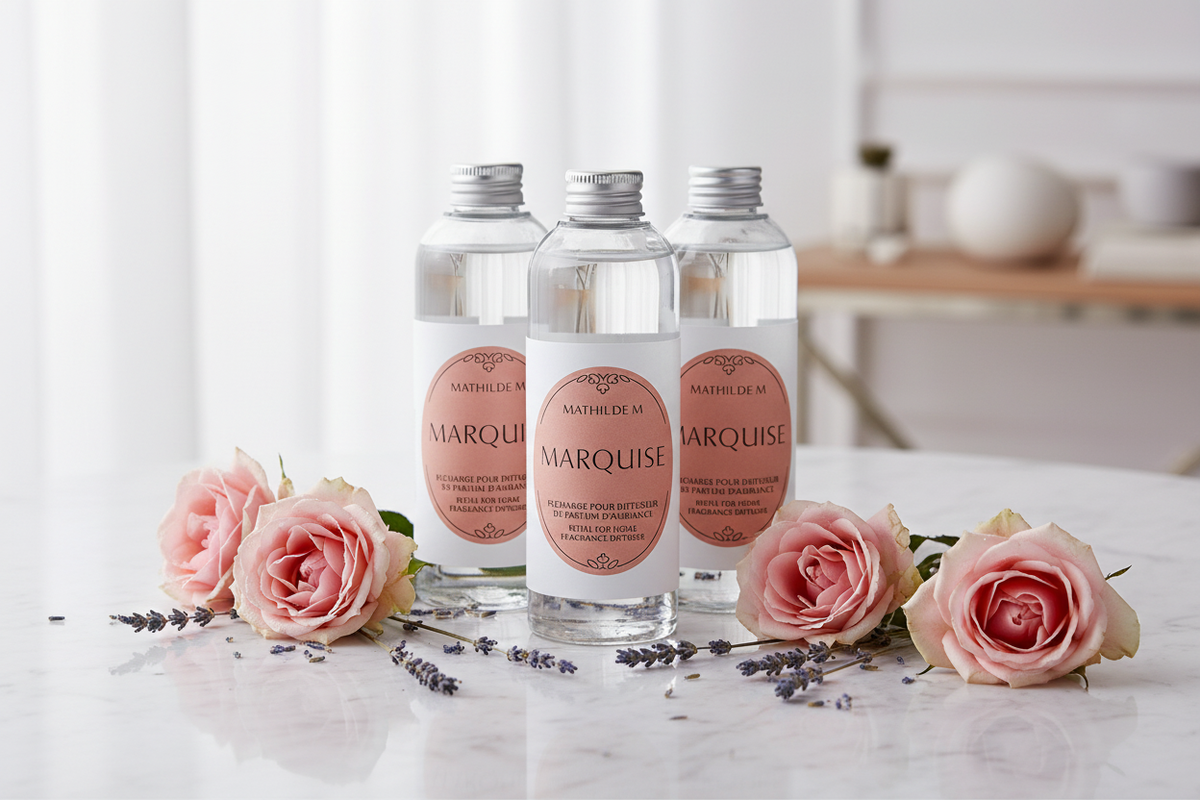 Lifestyle roses et marbre