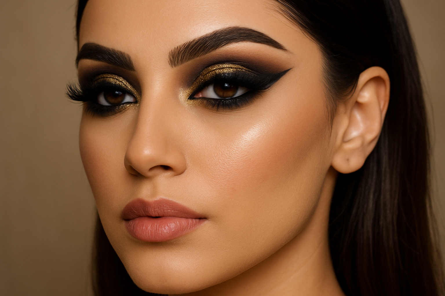 Maquillage libanais élégant