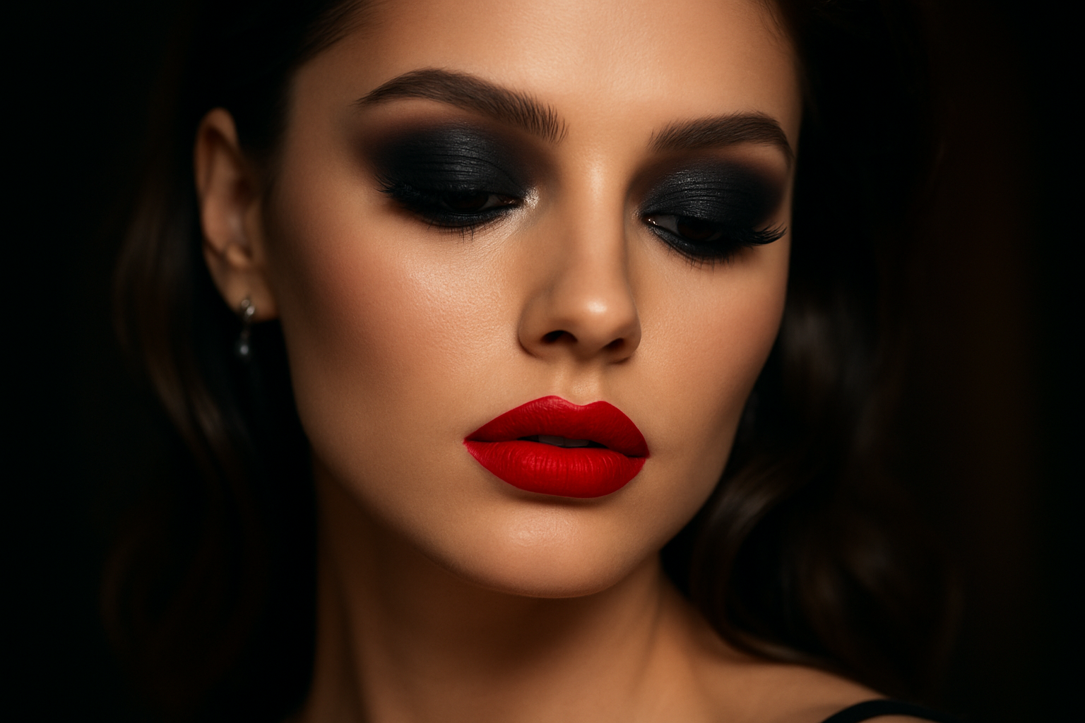 Maquillage soirée glamour