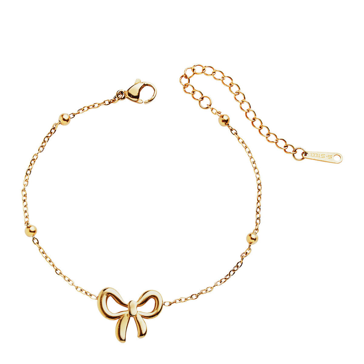 Pochette Rubans de Fête Musc Irisé Mathilde M avec parfum, décor nœud et bracelet