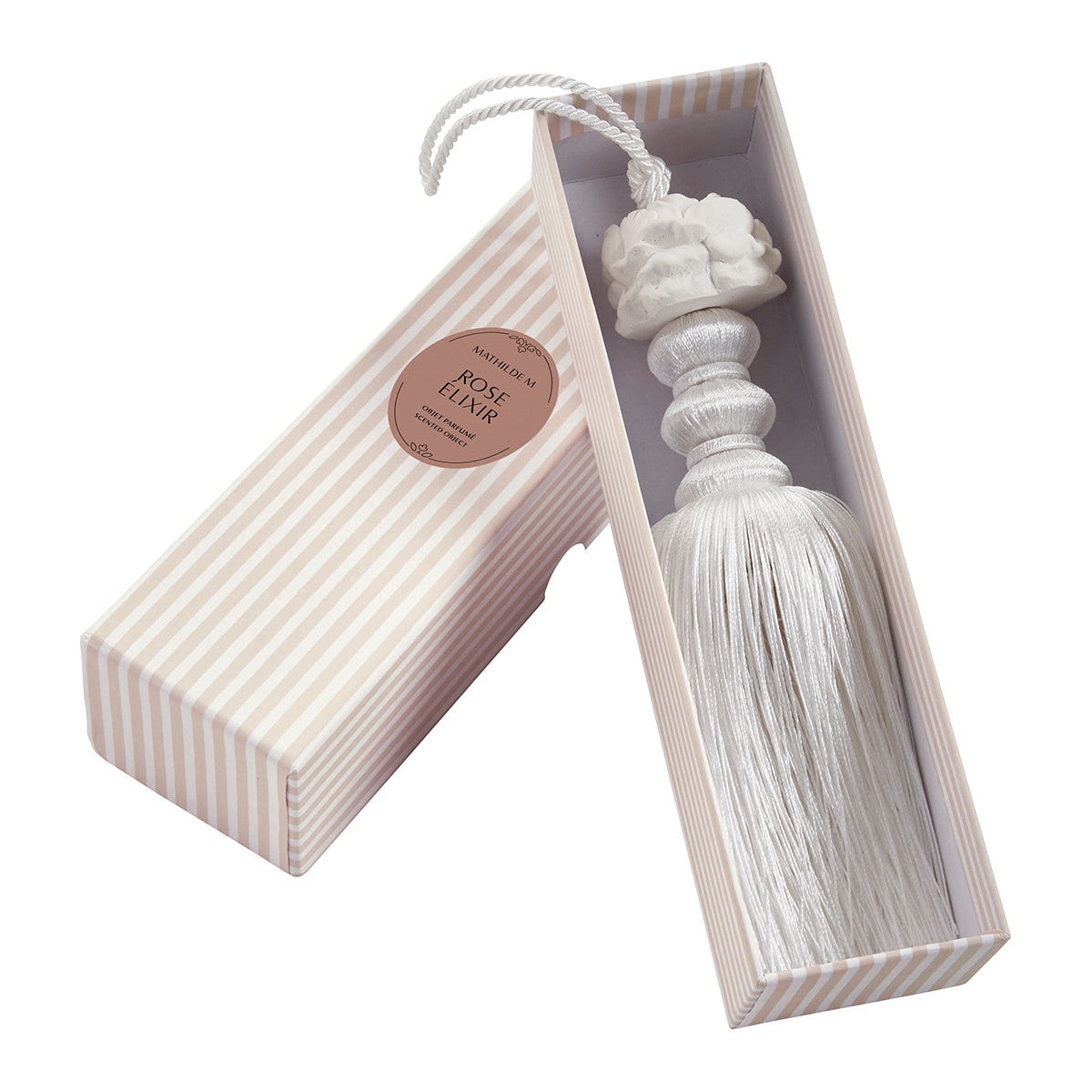 MATHILDE M - Pompon Parfumé Fleur Royale - Senteur Rose Elixir