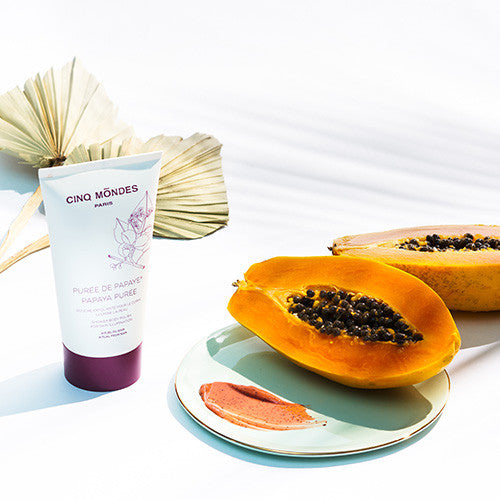 Purée de Papaye Cinq Mondes 150ml - Douche Exfoliante Enzymatique