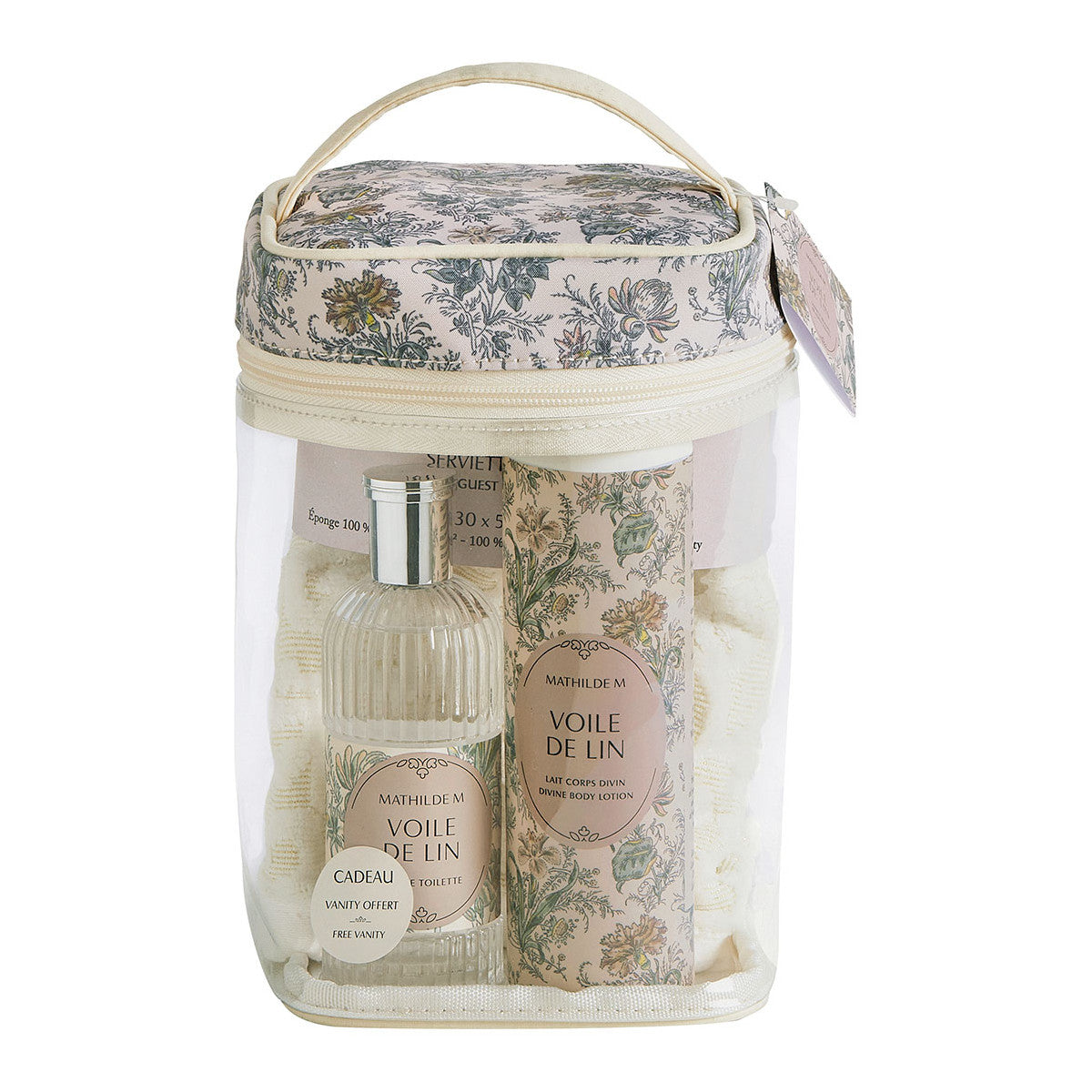 MATHILDE M : Coffret Beauté Eau de Toilette 100 ml & Lait Corps Divin 250 ml - Voile de Lin