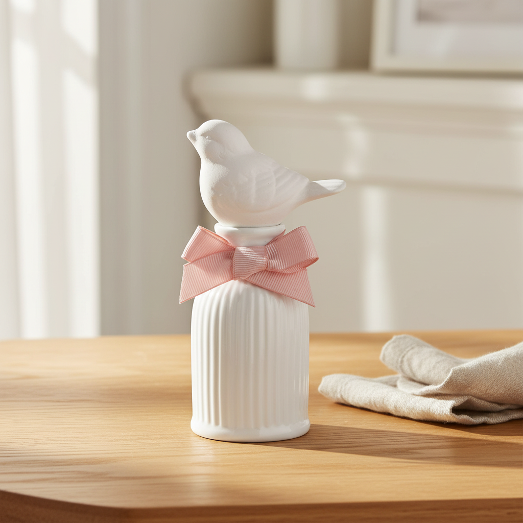 Visuel carré du diffuseur Bel Oiseau dans un décor crème chaleureux