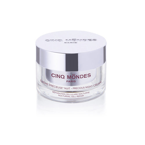 Crème Précieuse Nuit Cinq Mondes 50ml - Régénération Nocturne Anti-Âge