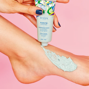 Baïja - Coffret soin des Pieds purifiant - bombe de bain, exfoliant, masque, créme et chaussettes