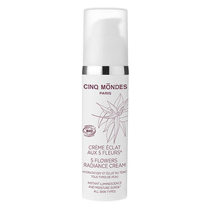 Crème Eclat aux Cinq Fleurs Cinq Mondes Bio 50 ml