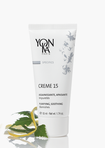 Crème 15 YonKa assainissante et apaisante contre les impuretés 50 ml