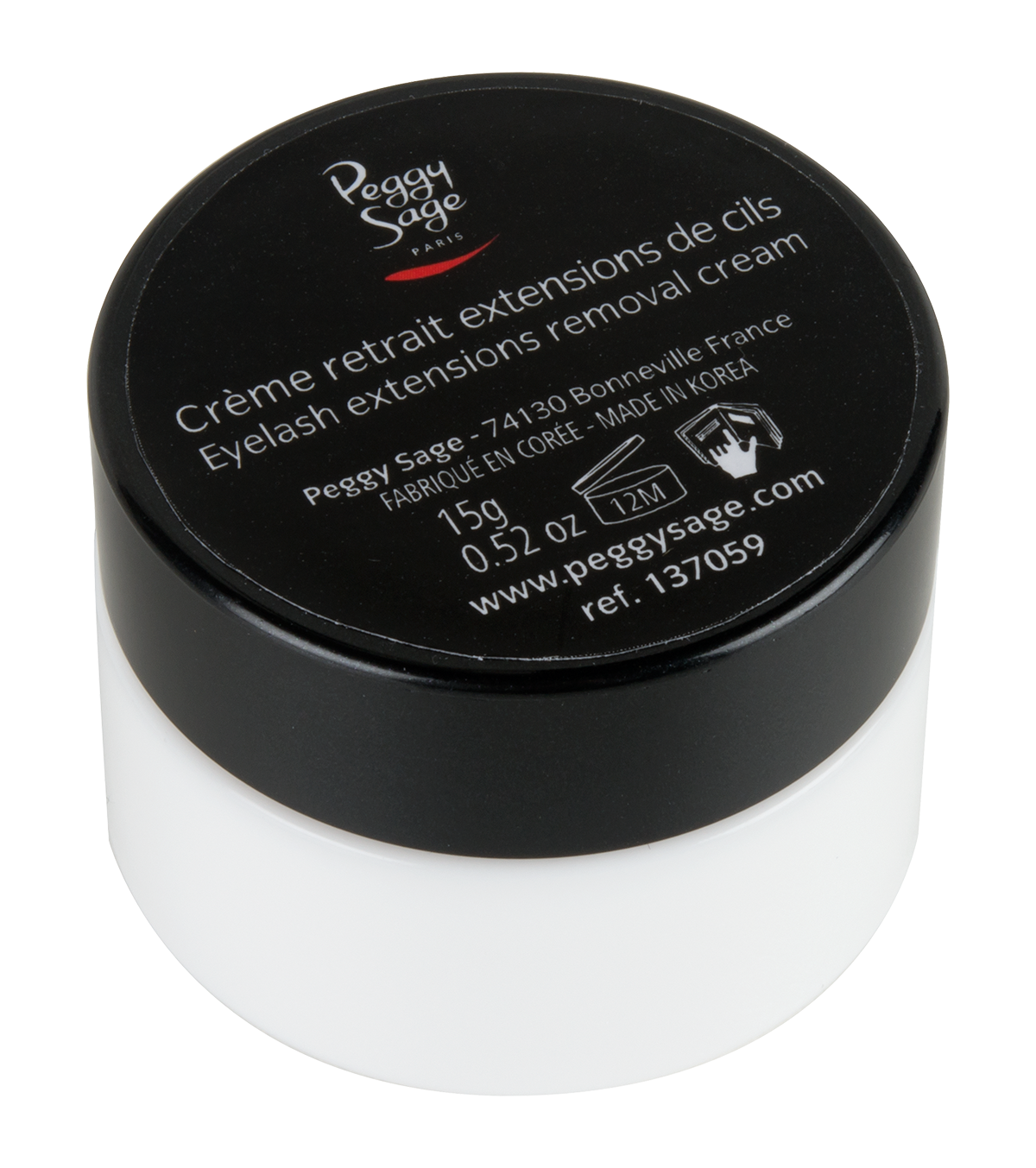 Crème de retrait extensions de cils 15g