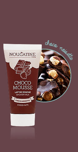 Chocomousse Nougatine enfant Lait de douche 200 ml ou 30 ml