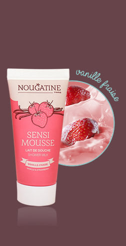 Gel douche fraise vanille enfant Nougatine 